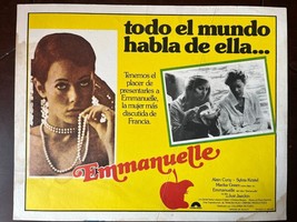 Vintage Mexican EMMANUELLE Sylvia Kristel Erotic Movie Lobby Card FROM 1... - $24.30