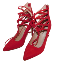 ZIGI SOHO Hayven Red Lace up Ghillie Pump sz 6 - $16.78