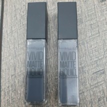 Set Of 2-Maybelline Ny Vivid Matte Liquid Lipstick 55 Sinful Stone, New - $9.89