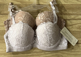 Cato Est. 1946 Bras Size 36B 2 Pack | NEW BEIGE NUDE &amp; PALE VIOLET Padded - £21.94 GBP