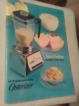 Osterizer spin cookery blender cook book 1966 - £11.35 GBP