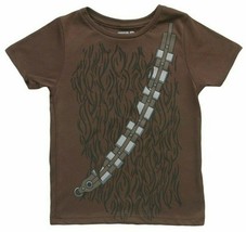 Star Wars Chewbacca Kids Brown Costume T-Shirt - £9.53 GBP