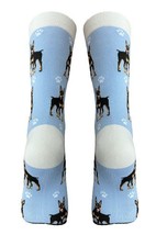 Doberman  Dog Socks Full Body Fun Novelty Dress Casual Unisex SOX Puppy Pet - $11.34