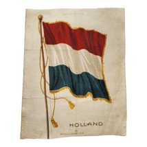 Holland Country Flag Nebo Cigarette Tobacco Silk Circa 1910 Factory No 7 N.J. - £9.02 GBP