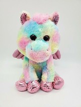 15&quot; Walmart Pegasus Horse Rainbow Tie Dye Plush Stuffed Animal Toy - £15.74 GBP