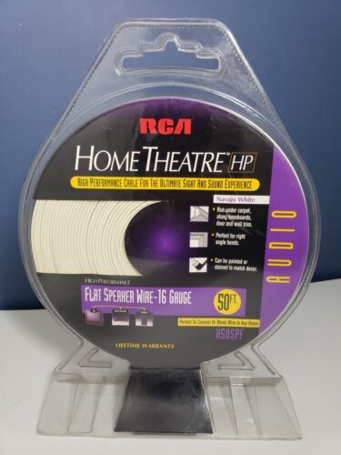 Primary image for New old Stock RCA 16 Gauge 50 ft Home Theater Flat Speaker Wire HP 50FT