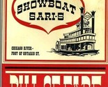 Showboat Sari-S Menu Chicago River Foot of Ontario Chicago Illinois 1960&#39;s - $64.54