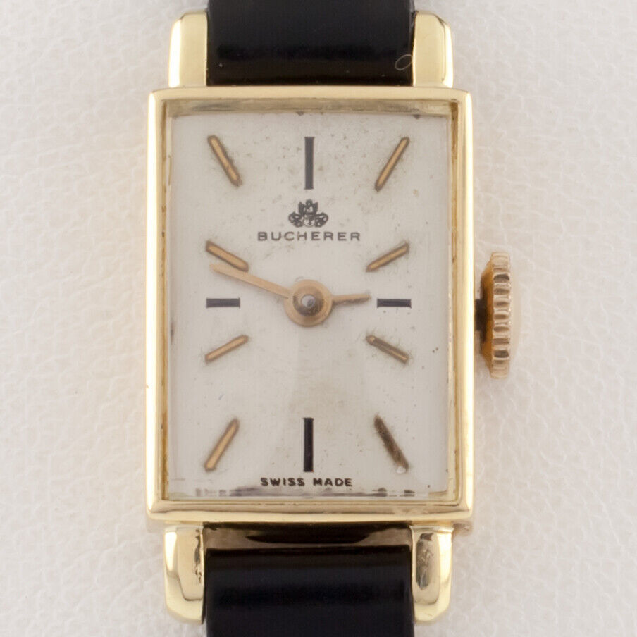 Bucherer 18k Yellow Gold Women's Hand-Winding Watch w/ Leather Band - £1,307.14 GBP