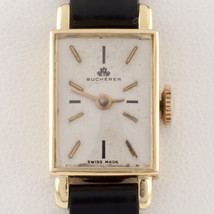Bucherer 18k Yellow Gold Women&#39;s Hand-Winding Watch w/ Leather Band - £1,294.83 GBP