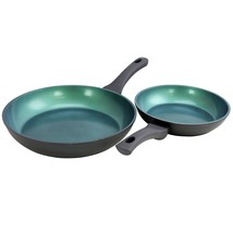 Gibson Home Equinox  2 Piece Ceramic Non-Stick Fry Pan Set in Matte Char... - £44.28 GBP