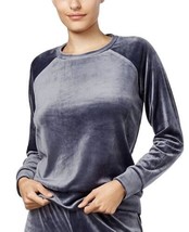 Alfani Womens Sleepwear Velvet Pajama Top Only,1-Piece Size Small Color Thunder - £22.64 GBP