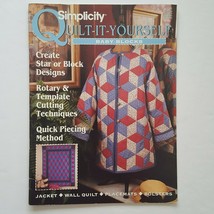 Simplicity Quilt It Yourself Baby Blocks Jacket Wall Quilt Placemats  - $4.94