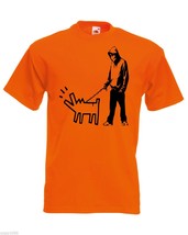 Mens T-Shirt Banksy Street Art Graffiti, Choose Your Weapon, Boy &amp; Dog Tshirt - £19.77 GBP