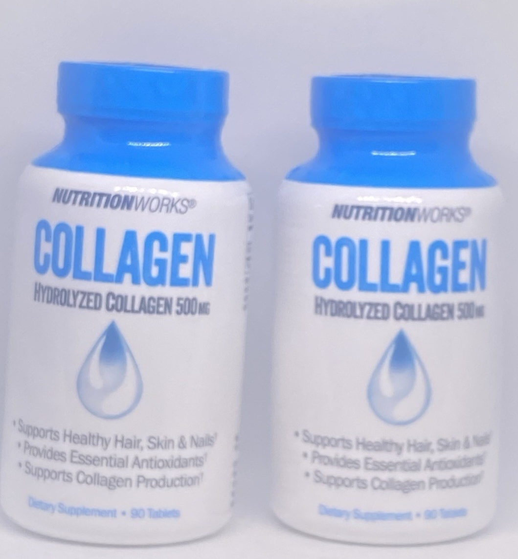 2 X Nutrition Works Hydrolyzed Collagen 500 Mg - 90 Capsules - $34.99