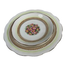 ROYAL ALBERT  Prairie Rose Set Saucer and Salad Plate Bone China England... - $37.39