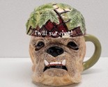Zelda Wisdom I WILL SURVIVE Bulldog Cookie Treat Jar Covered Mug Item 4768 - £32.07 GBP