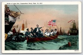 Battle of Lake Erie Commodore Perry Sept 1813 Postcard D24 - £3.89 GBP
