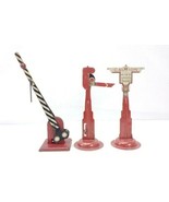 3 Marx Trains Prewar Signals &amp; Crossing Gate Manual O Gauge Tin Plate - €33,67 EUR