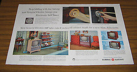 1957 Vintage Ad GE General Electric TV Televisions with Electronic Self Tuners - £9.52 GBP