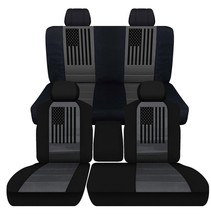 Truck seat covers fits 95-98 Chevy C/K 1500 Front 60/40 W/ console &amp; solid Rear - £134.31 GBP