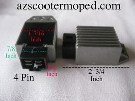 UNIVERSAL Voltage Regulator Rectifier 4pins 12V GY6 scooter ATV 49cc 150... - $17.81