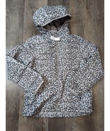 Gap Kids NWT Girls XL Gray Cheetah Cold Control Puffer Winter Coat BT - £36.59 GBP