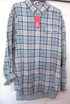 IZOD Men&#39;s Shirt Plaid 100% Cotton L/S Size XL NWT $58.00 - $23.68
