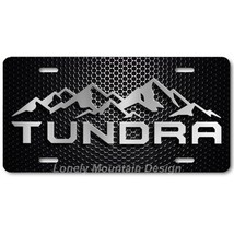 Toyota Tundra Inspired Art Gray on Mesh FLAT Aluminum Novelty License Tag Plate - £14.38 GBP