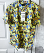 Wildfang The Essential Button Up Short Sleeve Abstract Pop Art Print X-S... - $28.43