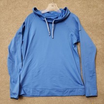 Nike Pro Hyperwarm Limitless Pullover Hoodie Womens XL Blue Long Sleeve - £17.74 GBP