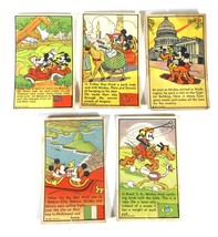 Set of 5 Mickey Mouse Cards - Kuss&#39;s Butter Nut Bread (Circa 1930s) Group &quot;B&quot; - £52.06 GBP