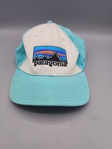 Patagonia Hat White Blue Embroidered One Size Hat for Refurbishing - $6.48