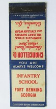 Fort Benning, Georgia - Infantry School - 20 Strike Military Matchbook Cover GA - £1.39 GBP