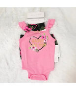 WEEPLAY 3pc Girls Layette Set ~ Shorts, Bodysuit &amp; Headband (6-9M) ~ NEW!!! - $266.41 MXN