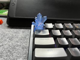 Blue Crystal mechanical keycaps 3D printed - £7.96 GBP
