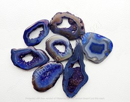 Natural Agate Druzy gemstone Cabochon - Dyed Agate Druzy - Window agate druzy  - £28.85 GBP