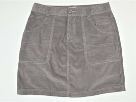 Columbia Sportswear Light Gray Corduroy Jean Style Short 5 Pocket Skirt ... - £26.74 GBP