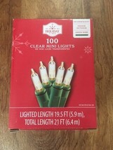 Holiday Time Clear Mini Lights--100 Count - £4.71 GBP
