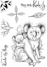 Creative Expressions Clear Stamp Set Koala Hugs, Transparent - £13.97 GBP