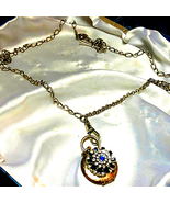 Very Vintage Sterling Silver Fossil Necklace - €32,77 EUR