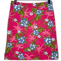 Tommy Bahama pink tropical Hawaiian Aloha floral skirt size 4 - $15.47