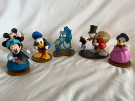 Disney Mickeys Christmas Carol 6 pc PVC Toys Figures Minnie Mouse Donald Goofy - £37.22 GBP