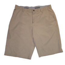 Adidas Tan Flat Front Activewear Performance Chino Golf Shorts Men 35 - $16.88