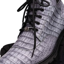 Marco Di Milano Genuine Caiman Belly Boot Leoni Oil Gray image 3
