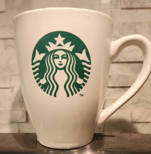 Starbucks 2011 Coffee Mug Green Lable 16 oz - $24.65