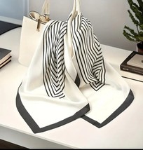 Square Scarf Women Neckerchief Wrap Fashion Style Striped - $224.18 MXN
