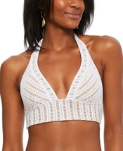 Bar III Crochet Long-Line Bikini Top, Size XS - £16.61 GBP