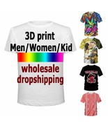 Fashion 3D Printed Custom T-Shirts Summer Short Sleeve O-neck Tee Shirt ... - $20.72 CAD+