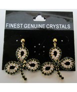 Irish Shamrock Pierced Earrings Green Crystal Rhinestone Saint Patrick&#39;s... - $17.76 CAD