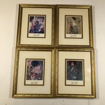 Lot of 4 Gustav Klimt Art Prints Framed 9.25&quot; x 11.25&quot; Abstract Modern Cubism - £298.79 GBP